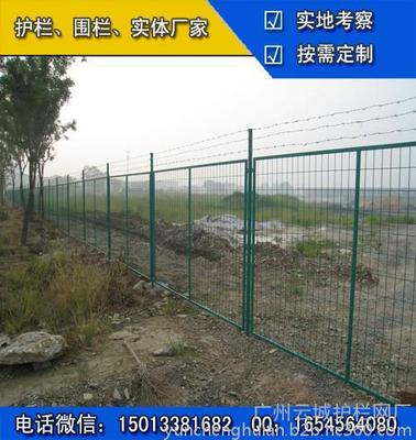 佛山庭院铁丝网护栏 绿色铁网围栏与小区防护网的高清图赏——广州云城护栏网厂定制详解